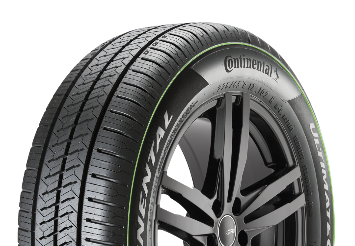 A Continental UltimateContact tire.