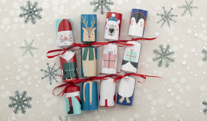 Assorted Christmas Crackers.