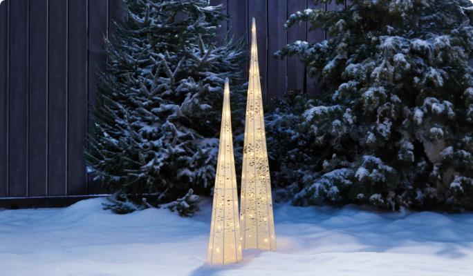 Shop CANVAS LED Cone Trees now. 