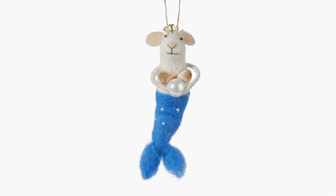 CANVAS Mermaid Mouse Ornament