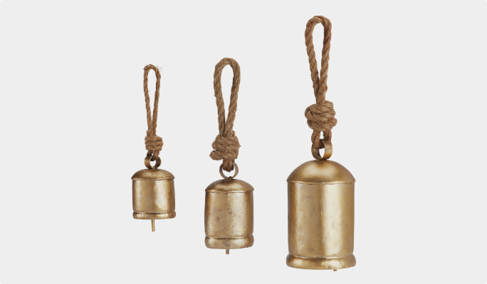 CANVAS Rustic Bells, 3-pk