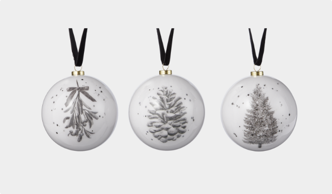 CANVAS Designer Ball Ornaments, 6-pk