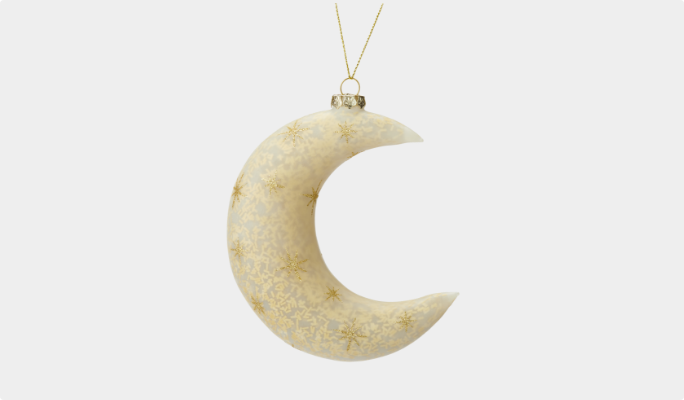 CANVAS Gold Moon Ornament