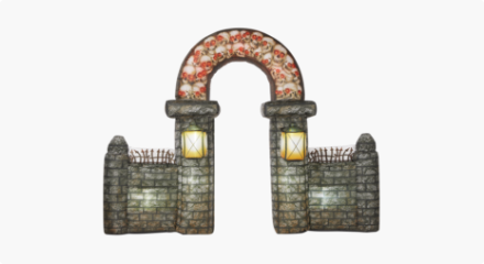 For Living Inflatable Stone Archway Decoration with LED lights.