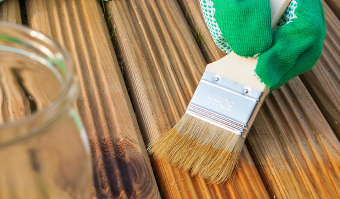 How to stain a deck