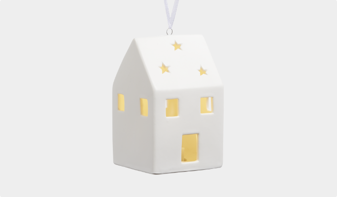 CANVAS LED Light Up House Ornament