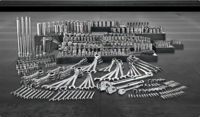 A selection of MAXIMUM wrenches and sockets.