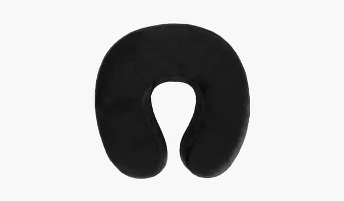 A Maple Leaf Plush Memory Foam Head & Neck Support Travel Pillow