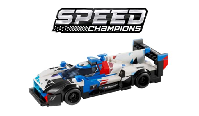 A building block race car.