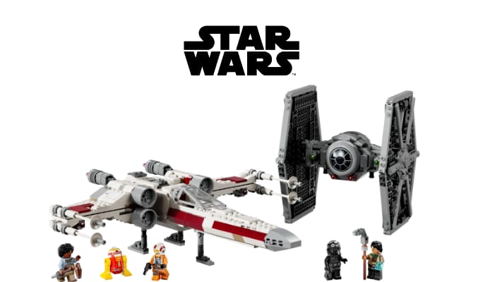 A collection of building block Star Wars sets.