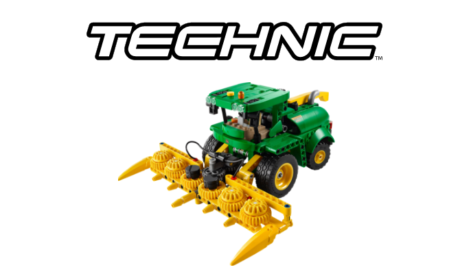 A Technic building block tractor.