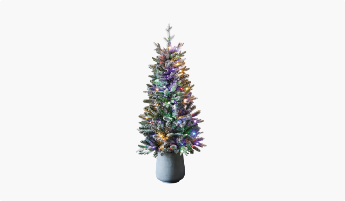 NOMA Pre-Lit Halston Potted Tree