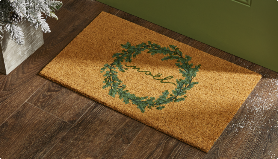 CANVAS Noel Coir Door Mat, 18x30-in