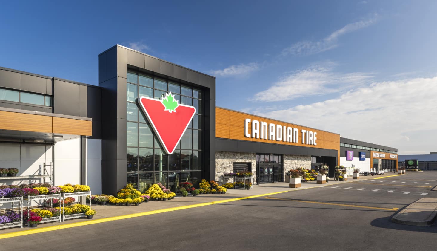 A Canadian Tire store front.