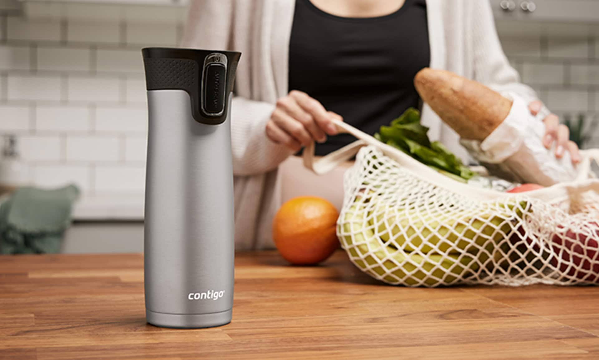 The Contigo West Loop Insulated Stainless Steel Travel Mug : A travel mug built for life on the go