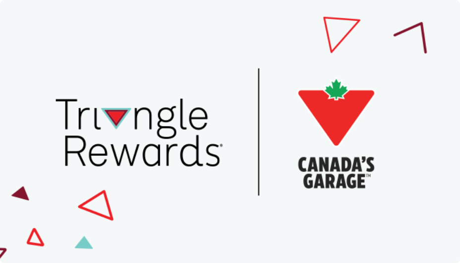 The Triangle Rewards and Canada's Garage logos.