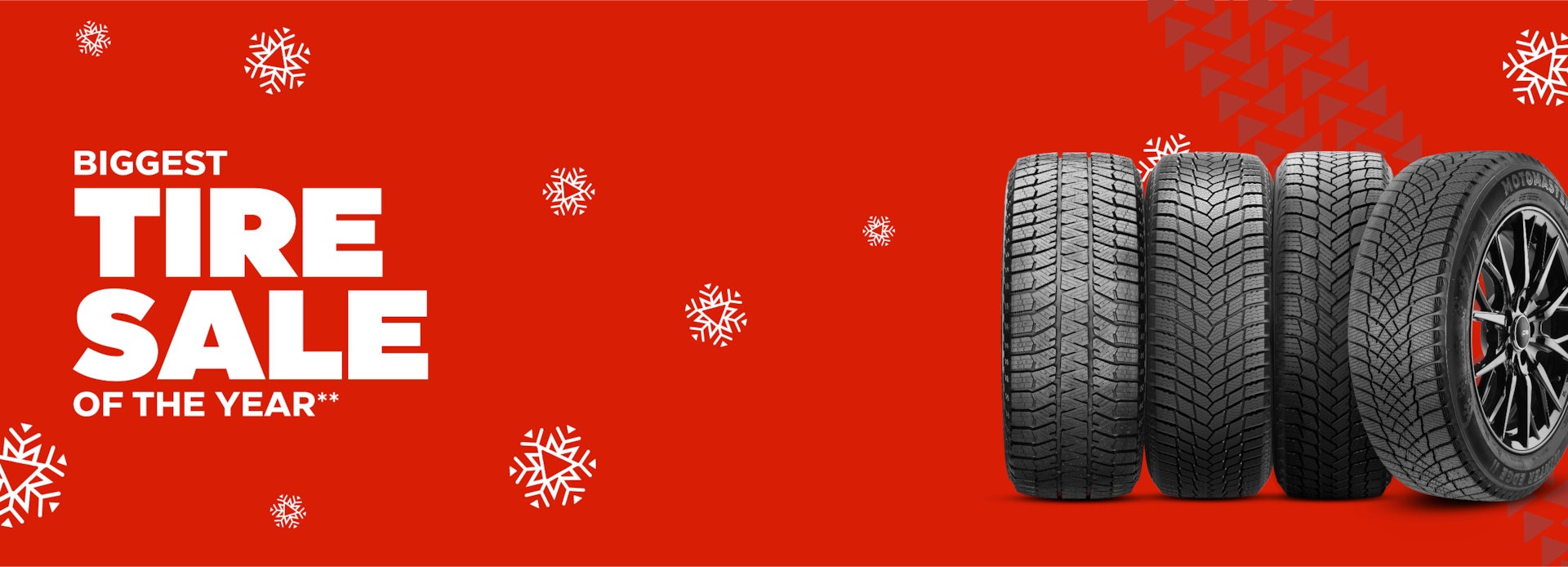 Biggest Tire Sale of the Year: Final week. Save up to 25% on select tires from Bridgestone, Michelin, MotoMaster, and more.