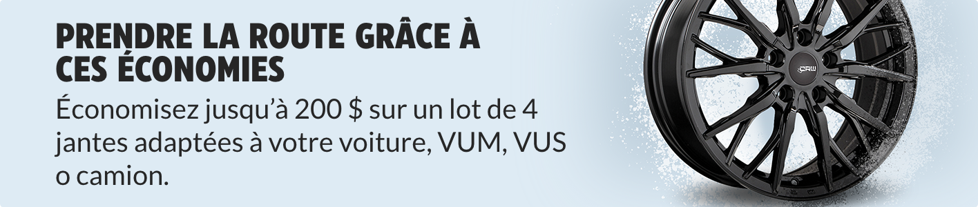 DE NOUVELLES JANTES À MOINDRE COÛT