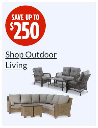 Save up to $250  CANVAS Moraine Wicker Sectional Set, 5-pc  For Living Sandstone Patio Conversation Set, 4-pc