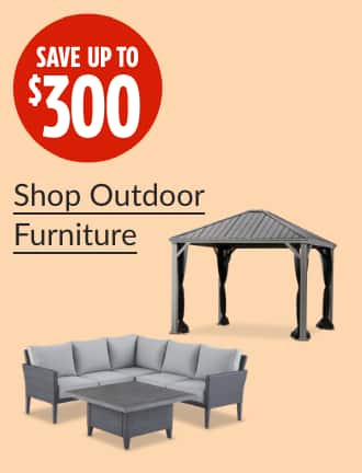 Save up to $300  CANVAS Renfrew Patio Dining Set, 3-pc  CANVAS Coastline Taupe Hard-Top Gazebo, 10x10-ft