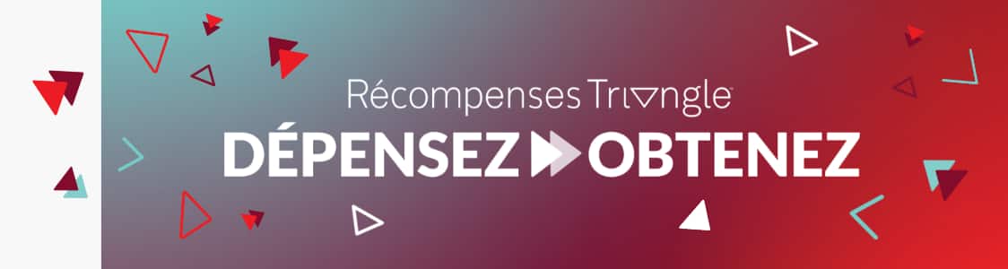 Récompenses Triangle. Dépensez et obtenez.