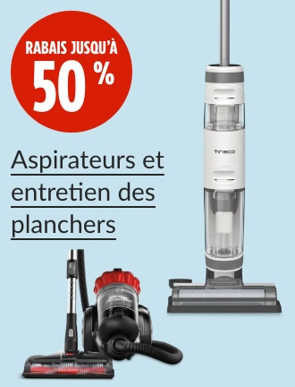 Rabais jusqu’à 50 %  Aspirateur sec/humide Tineco iFloor 3 Ultra  Aspirateur-traîneau multicyclonique sans sac Hoover WindTunnel
