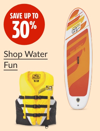 Save up to 30%.  Fluid 3-Buckle PFD, Large.  Bestway Hydro-Force Aqua Journey Inflatable Stand Up Paddle Board, 9-ft.