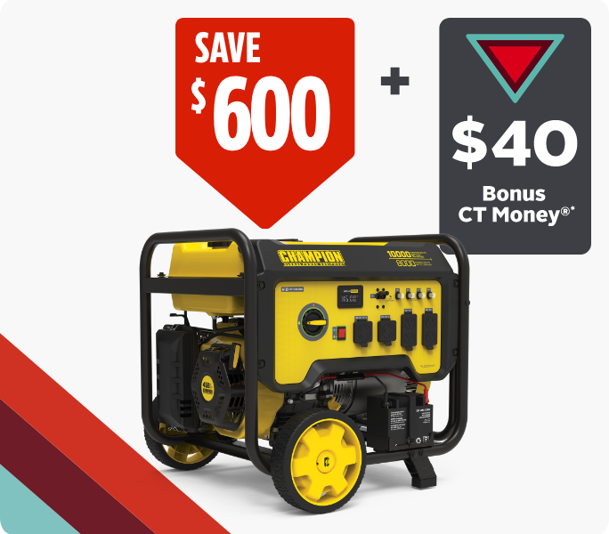 Save $600 + get $40 Bonus CT Money. 