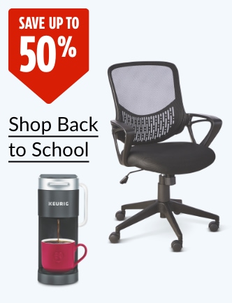 Save up to 50%.  For Living Mesh Back Office Chair  Keurig K-Supreme Single Serve Coffee Maker