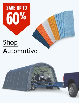 Save up to 60%.  ShelterLogic Garage-in-a-Box Shelter, 12x24x8-ft  SIMONIZ Microfibre Multi-Purpose Edgeless Towels, 25-pack