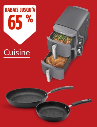 Magasinez des articles de cuisine. 