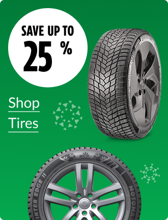 Save up to 25% on Winter Tires.