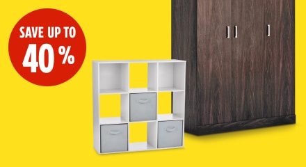 Save up to 40% on Home decor.