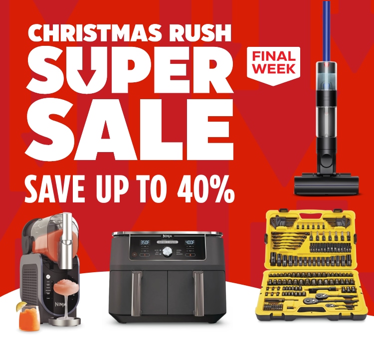 Christmas Rush Super Sale Week 3. Save up to 40%.