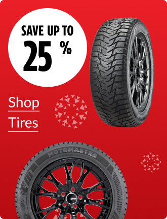 Save up to 25% on Winter Tires.