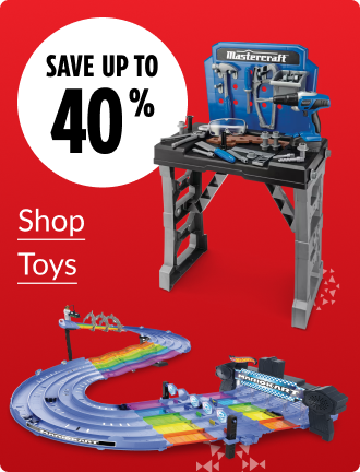 Save up to 40% on Toys.