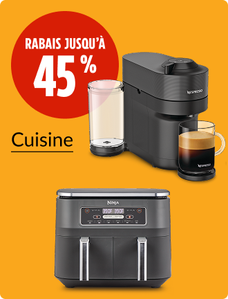 Économisez jusqu’à 45&nbsp;% sur les articles de cuisine.
