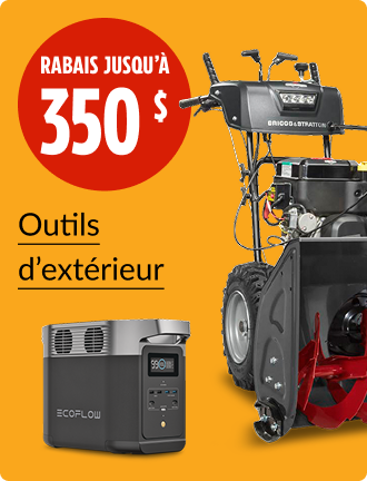 Économisez jusqu’à 350&nbsp;$ sur les outils d’extérieur.
