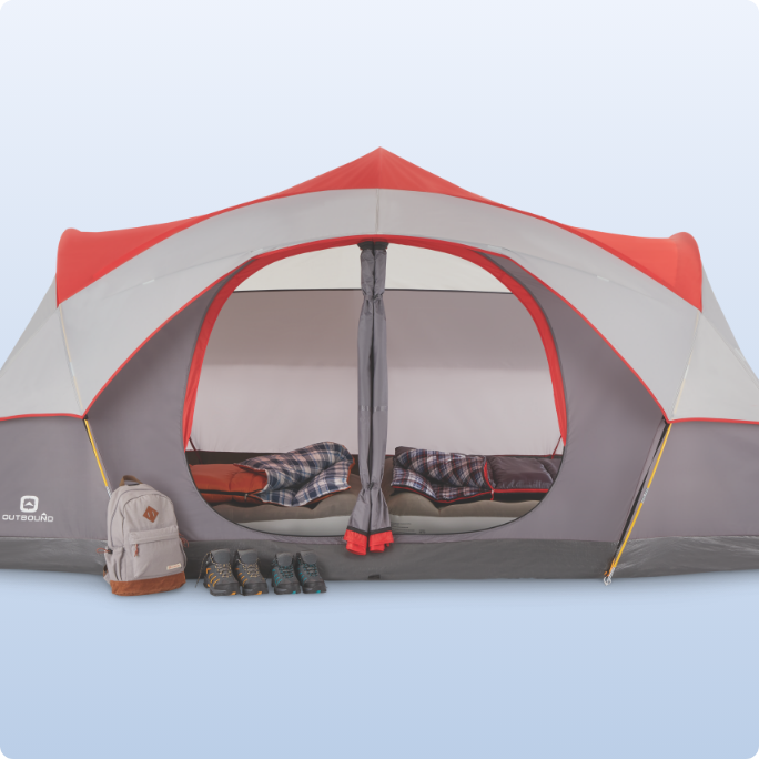 A camping tent.