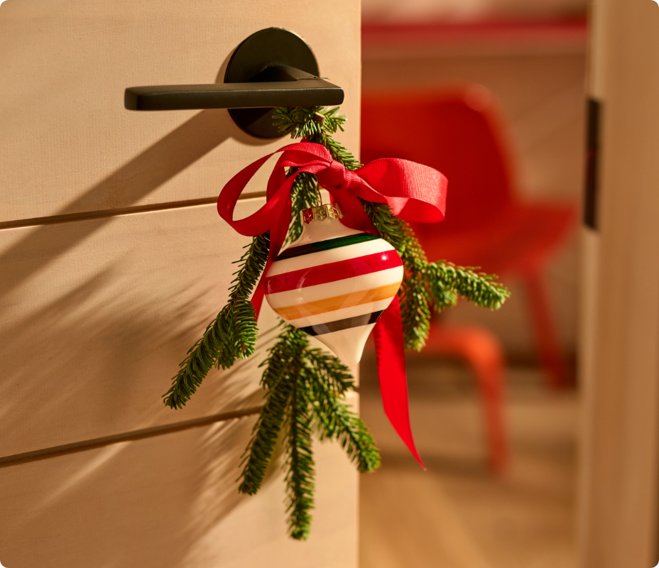 View the Hudson's Bay Stripes Glass Onion Ornaments, 4-pk