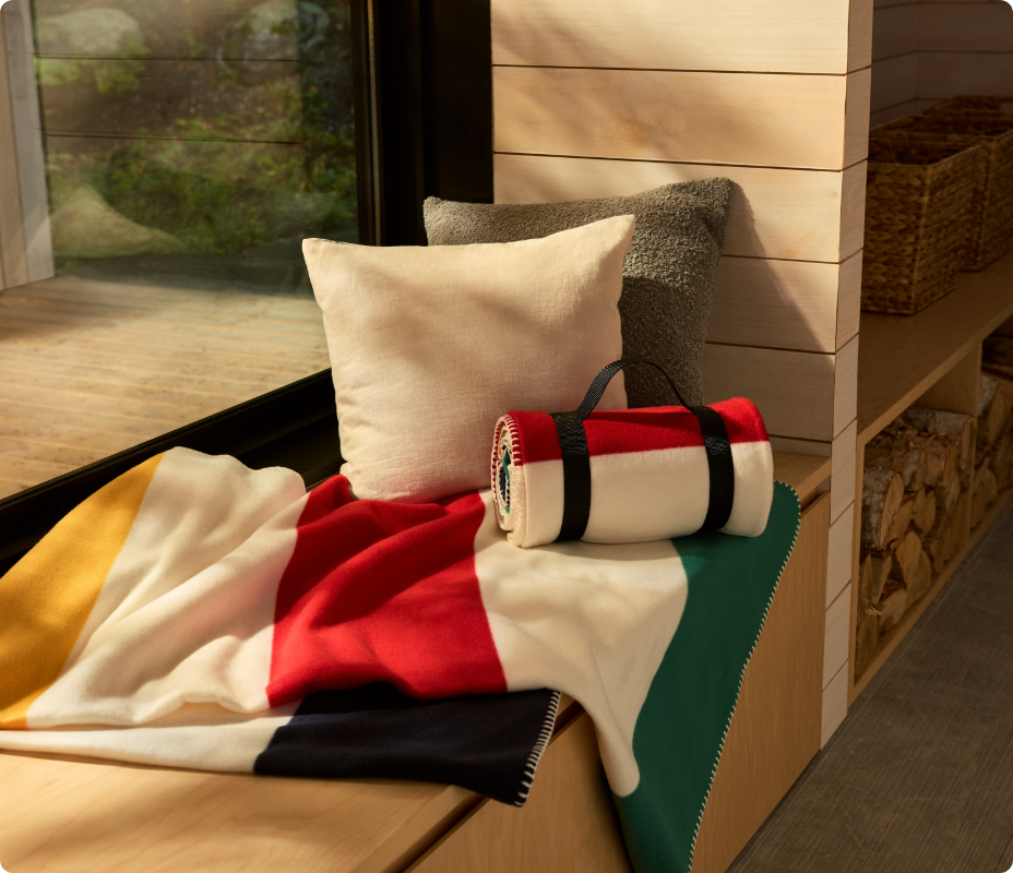 View the Hudson's Bay Stripes Fleece Throw