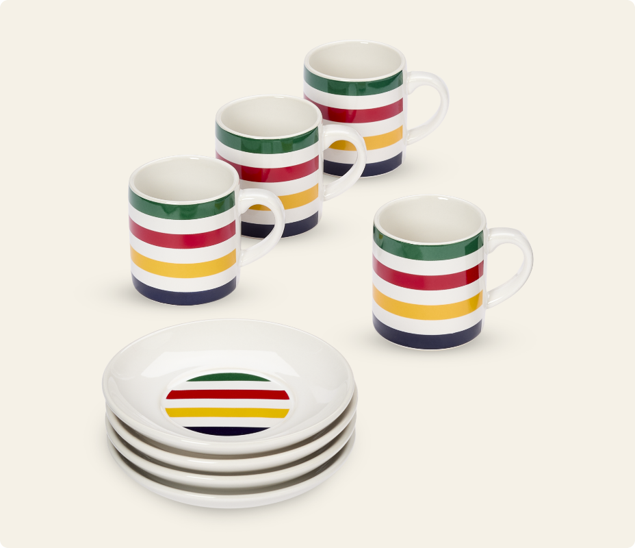 View the Hudson's Bay Stripes Espresso Set