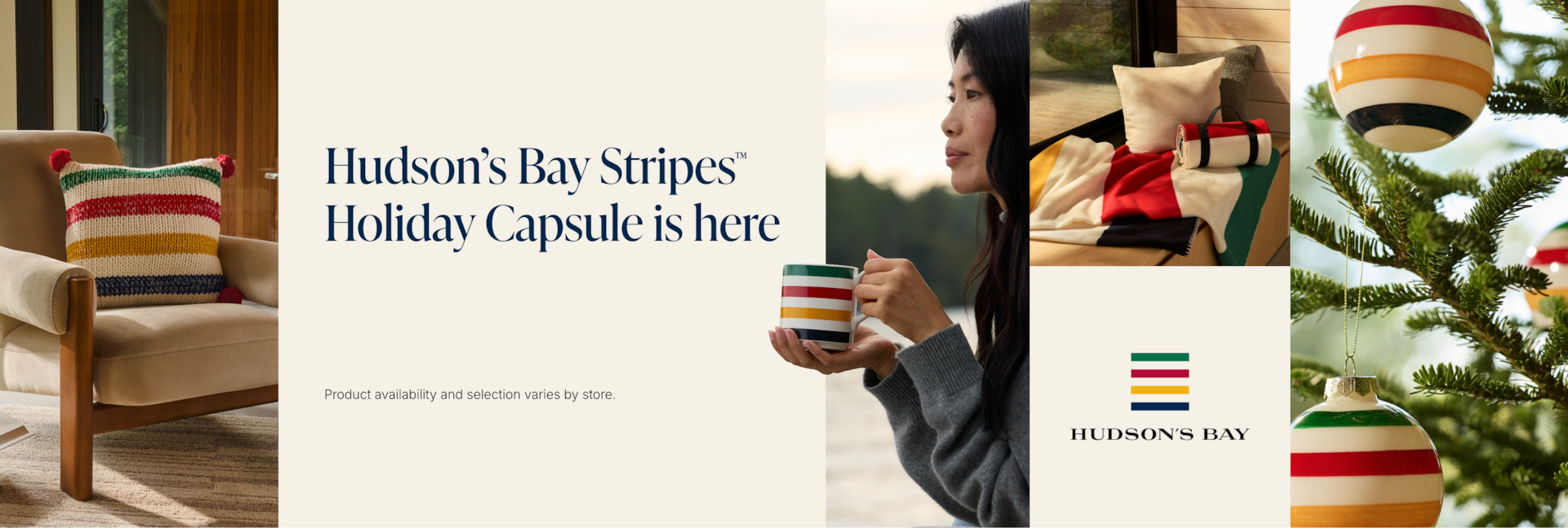 Hudson’s Bay Stripes™ Holiday Capsule is available December 5, 2025