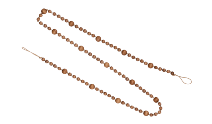 CANVAS Wood Bead Garland, 8-ft