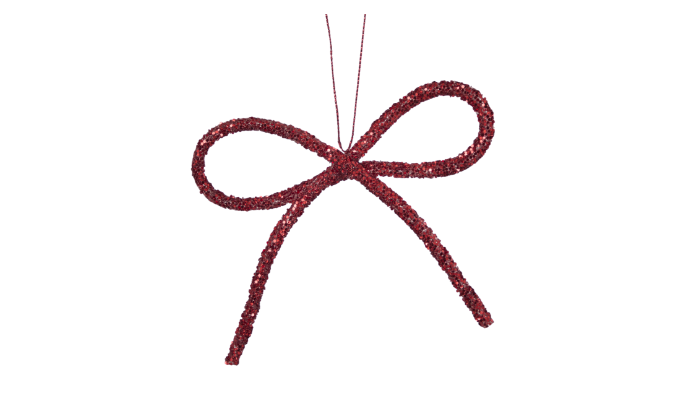 CANVAS Sparkle Bow Ornament