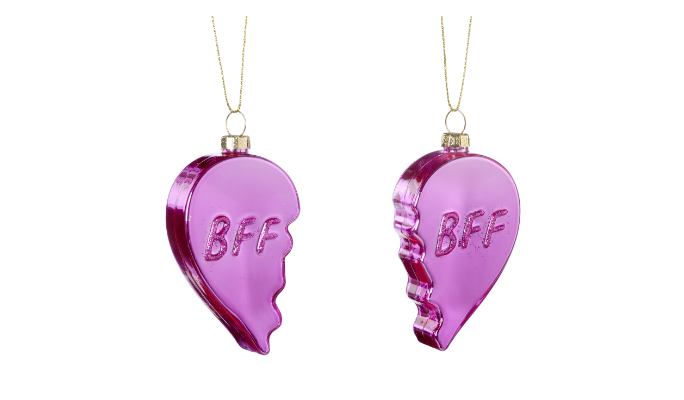 Cœur de meilleurs amis CANVAS, lot de 2