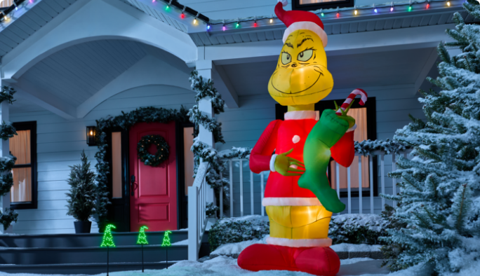 Grincheux colossal gonflable, 9,6 pi