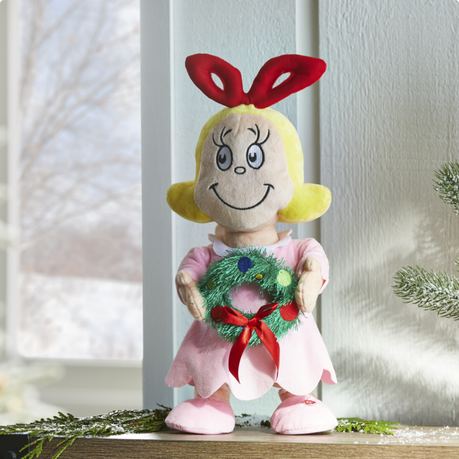 Décoration animée de Cindy-Lou Chou, dansante et musicale, 15,5 po