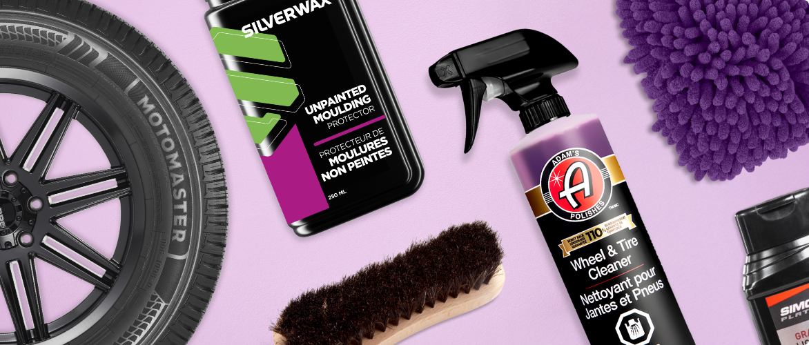 A selection of car care products. 