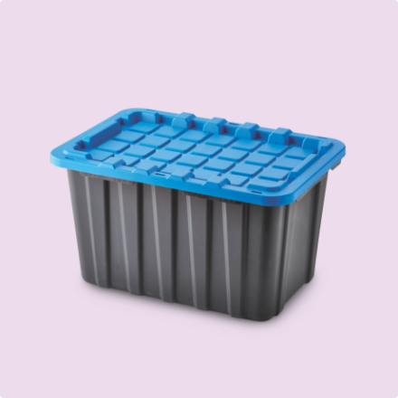 Mastercraft Heavy-Duty Stackable Storage Box, 102-L. 